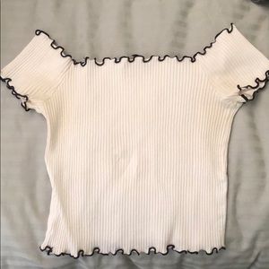 Zara Off-the-Shoulder Crop Top